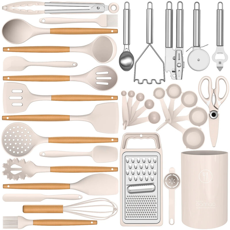 Silicone Cooking Utensils Set 35 Pcs